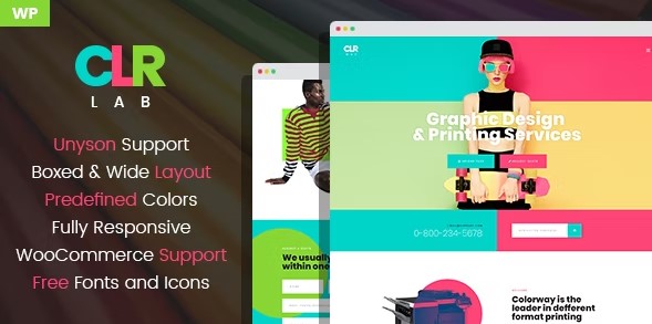 ColorLab - Printing Design Service WordPress Theme