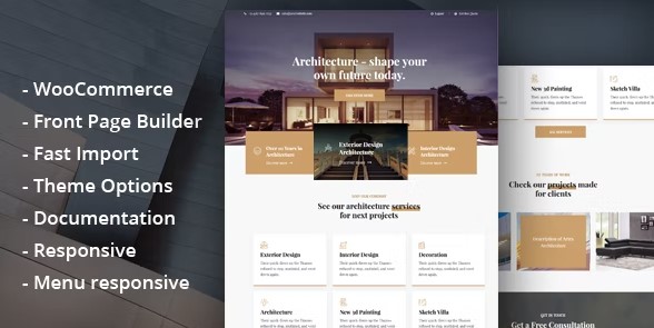 Glauss - Architecture & Creative Design WordPress Theme