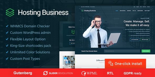 Hosting Business - Software and Technology WordPress Theme